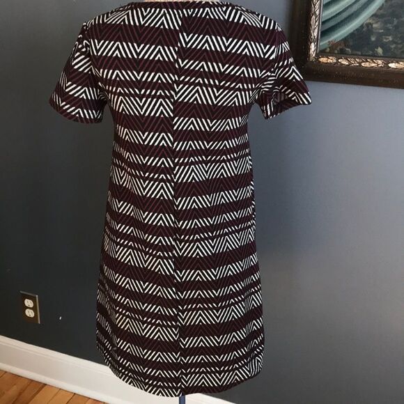 Zara stripe zigzag double knit textured midi, S - Picture 4 of 6